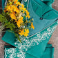 Viscose Chanderi Embroidered Kurti with Bottom and Dupatta - MYLUXURY LANE ENTERPRISE
