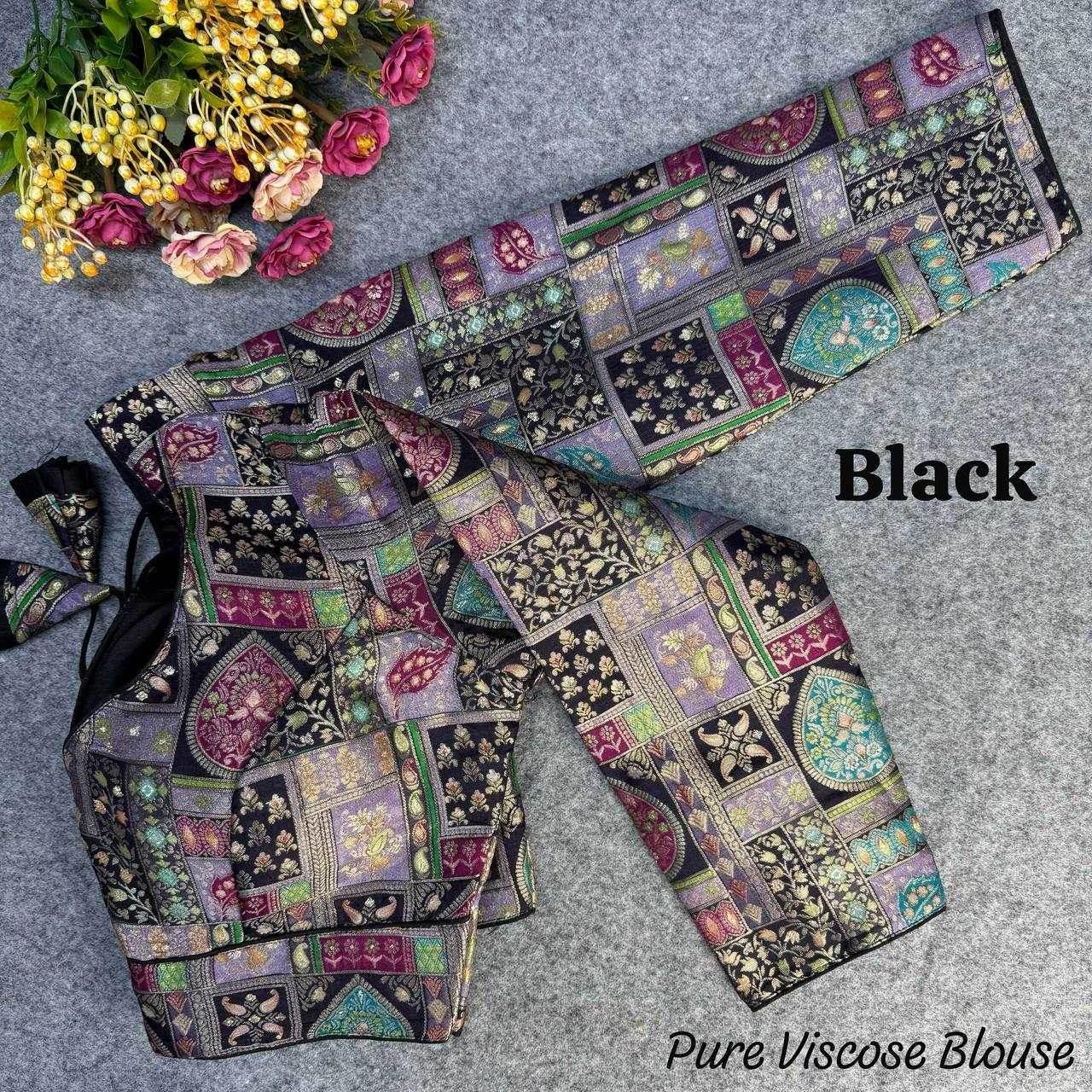 Viscose Printed Party Wear Blouse - MYLUXURY LANE ENTERPRISE