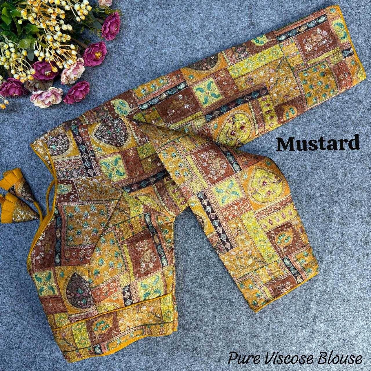 Viscose Printed Party Wear Blouse - MYLUXURY LANE ENTERPRISE