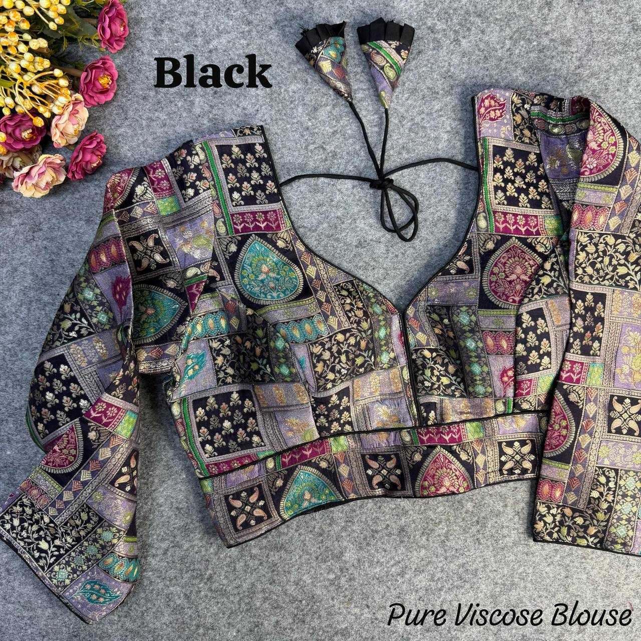 Viscose   Printed  Party Wear Blouse