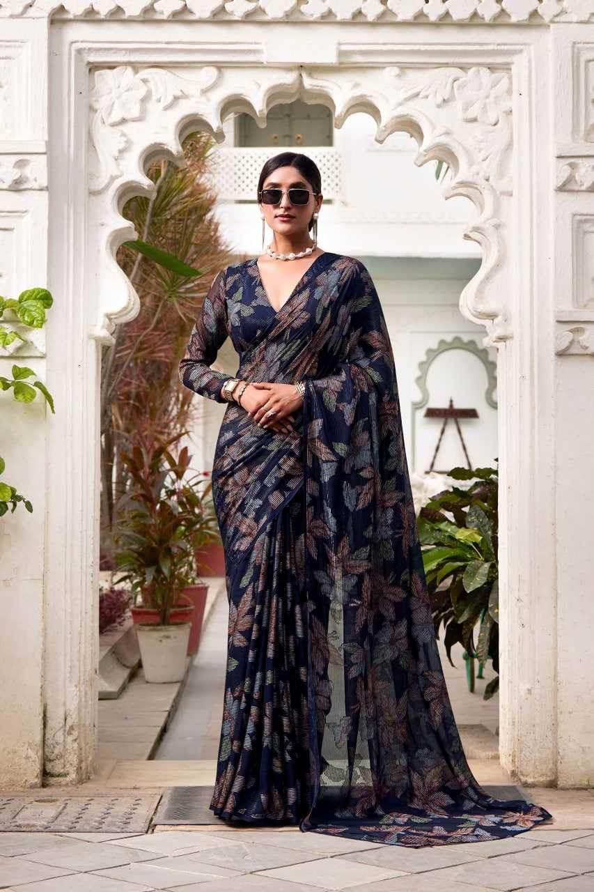 Viscose Party Wear Saree - MYLUXURY LANE ENTERPRISE