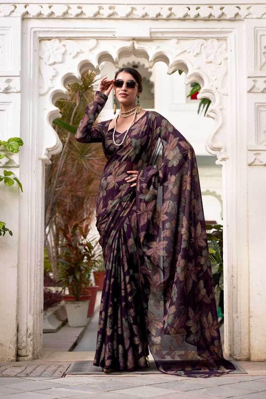 Viscose Party Wear Saree - MYLUXURY LANE ENTERPRISE