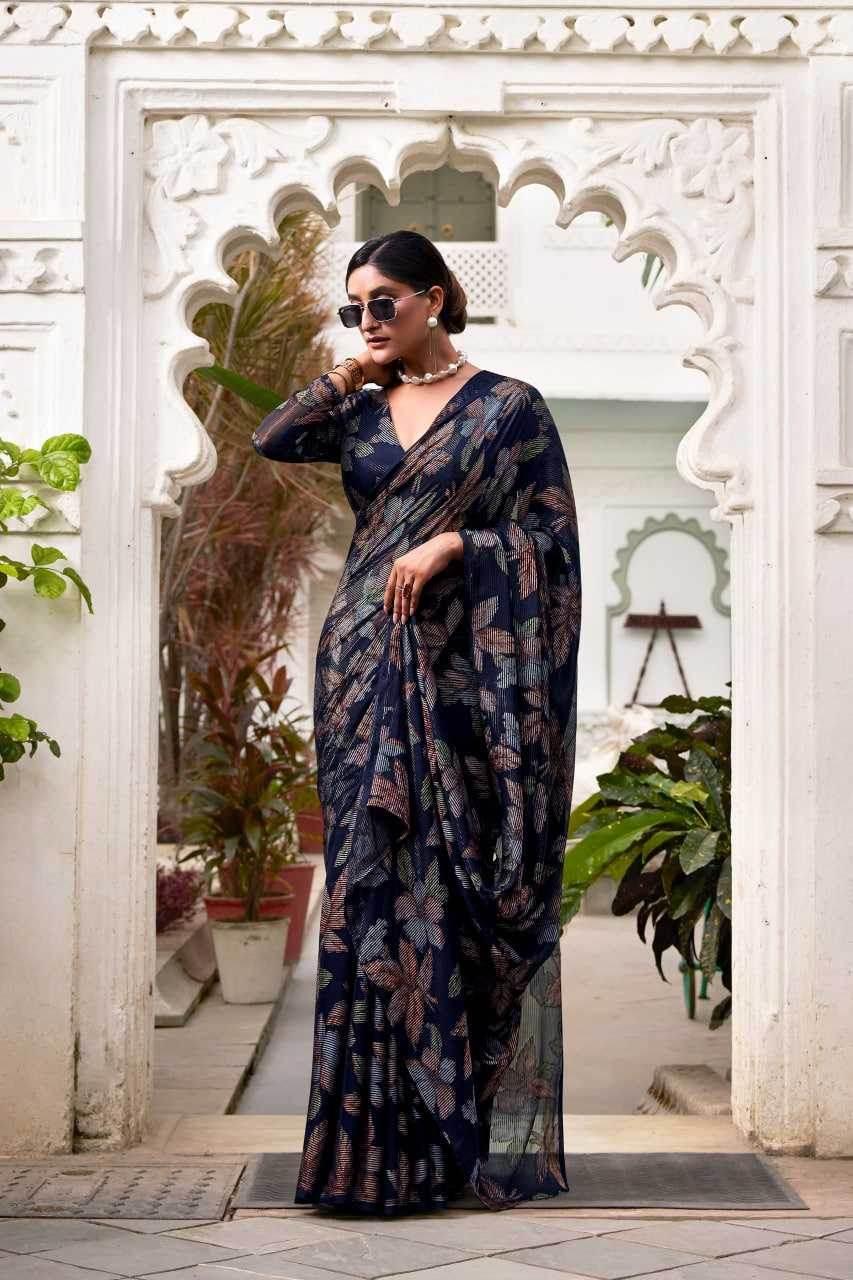 Viscose Party Wear Saree - MYLUXURY LANE ENTERPRISE