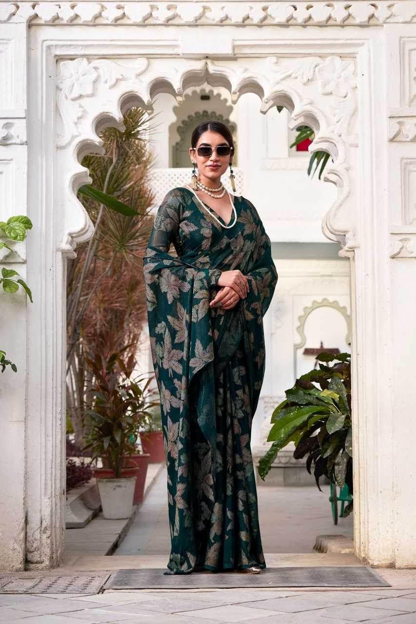 Viscose Party Wear Saree - MYLUXURY LANE ENTERPRISE