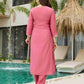 Viscose Designer Embroidered Kurti - MYLUXURY LANE ENTERPRISE