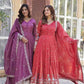 Embroidery Anarkali Long Gown - MYLUXURY LANE ENTERPRISE