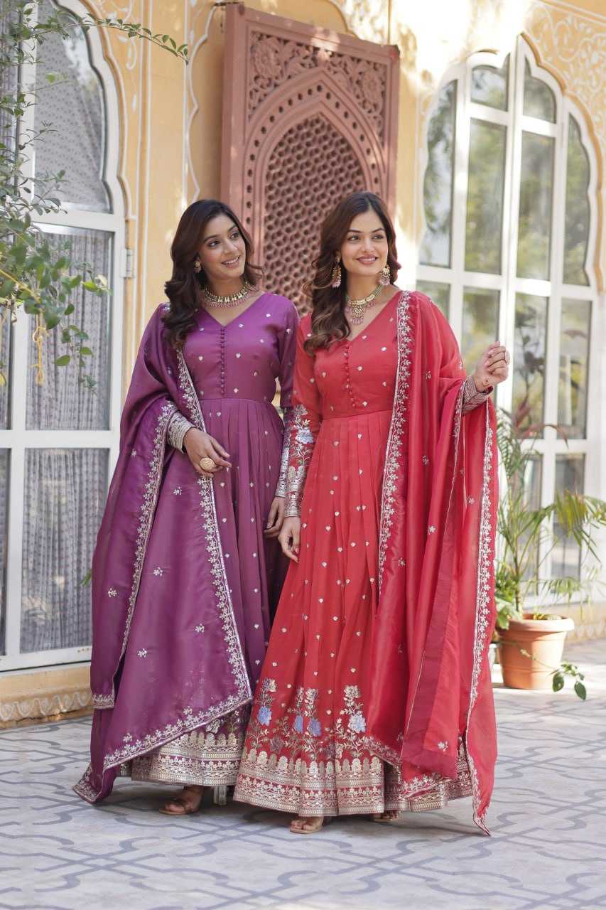 Embroidery Anarkali  Long Gown