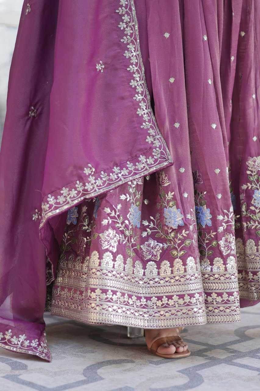 Embroidery Anarkali Long Gown - MYLUXURY LANE ENTERPRISE