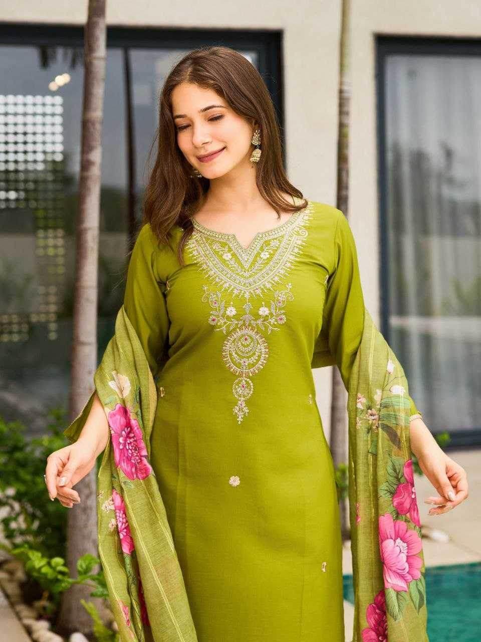 Viscose Embroidered Kurti - MYLUXURY LANE ENTERPRISE