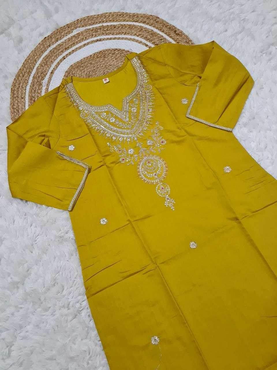 Viscose Embroidered Kurti - MYLUXURY LANE ENTERPRISE