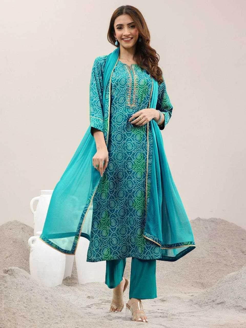 Viscose Embroidery Party wear suit - MYLUXURY LANE ENTERPRISE