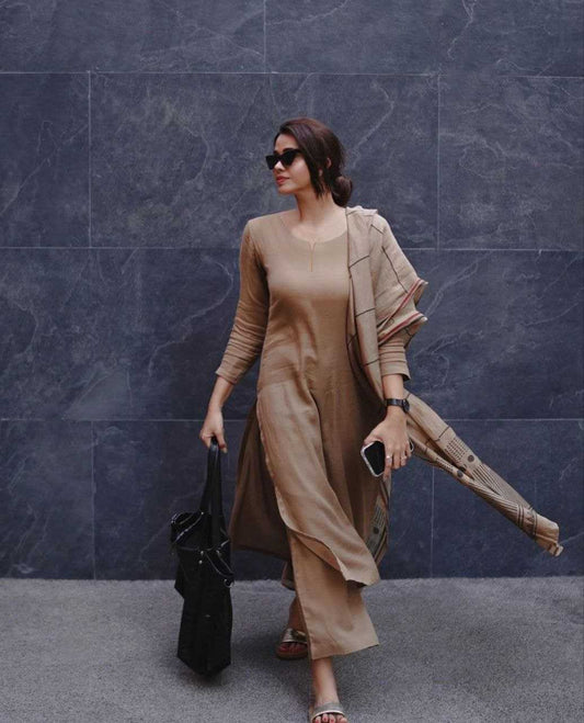 Viscose  Ladies Cotton Palazzo Suit