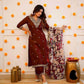 Viscose Rayon Embroidery Designer Suit - MYLUXURY LANE ENTERPRISE