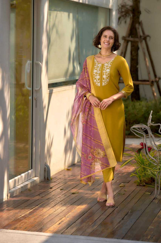 Viscose Rayon Embroidered Kurtis