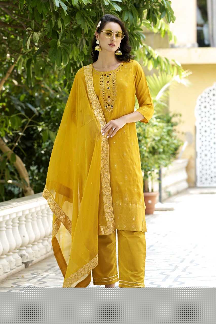 Viscose Rayon  Party wear suit