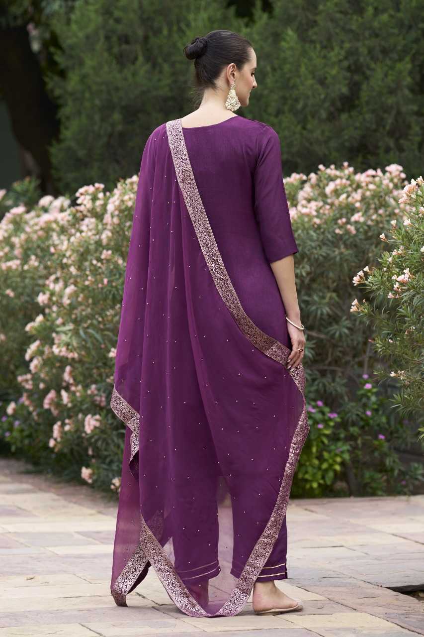 Viscose Rayon  Party wear suit
