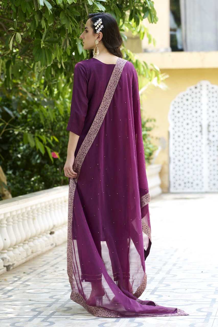 Viscose Rayon  Party wear suit