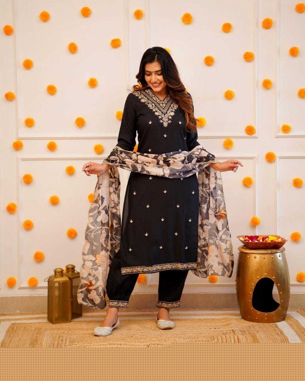 Viscose Rayon Kurti Bottom With Dupatta - MYLUXURY LANE ENTERPRISE