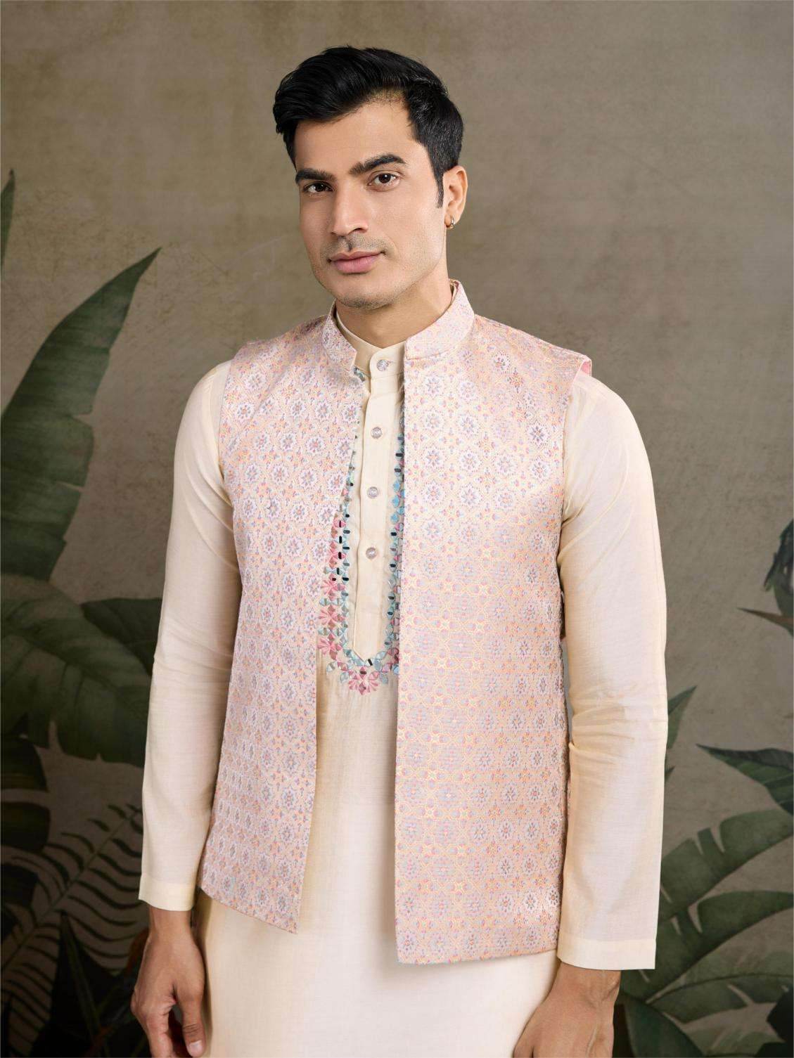 Viscose Mens Kurta Pyjama Nehru Jacket - MYLUXURY LANE ENTERPRISE