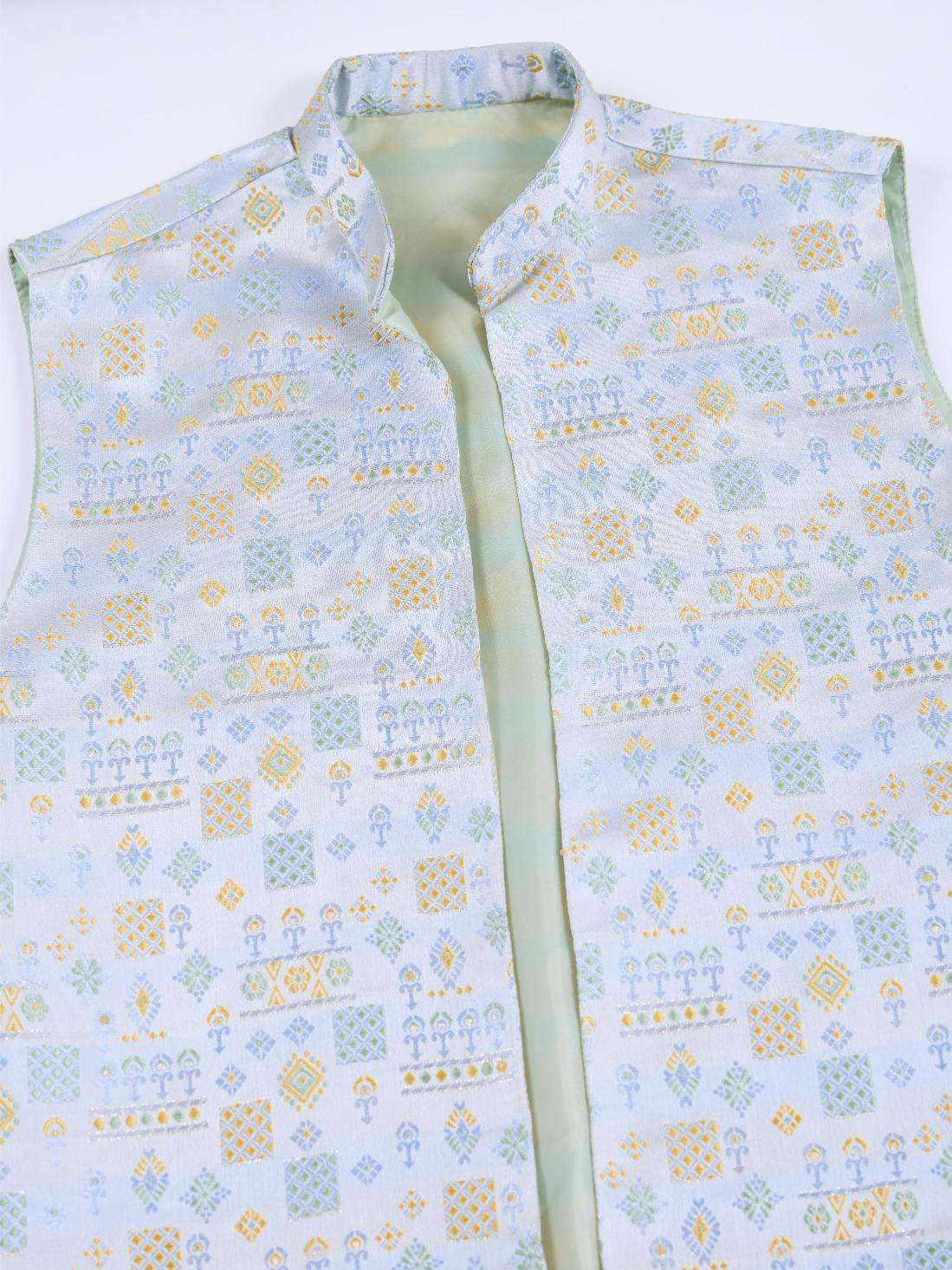 Viscose  Mens Kurta Pyjama Nehru Jacket