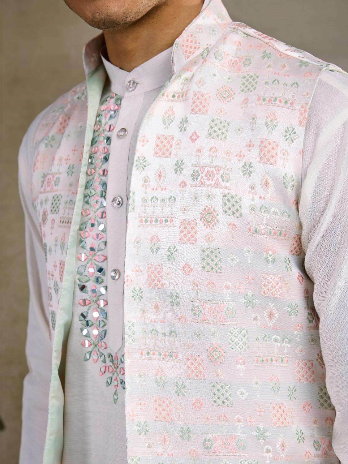 Viscose Mens Kurta Pyjama Nehru Jacket - MYLUXURY LANE ENTERPRISE