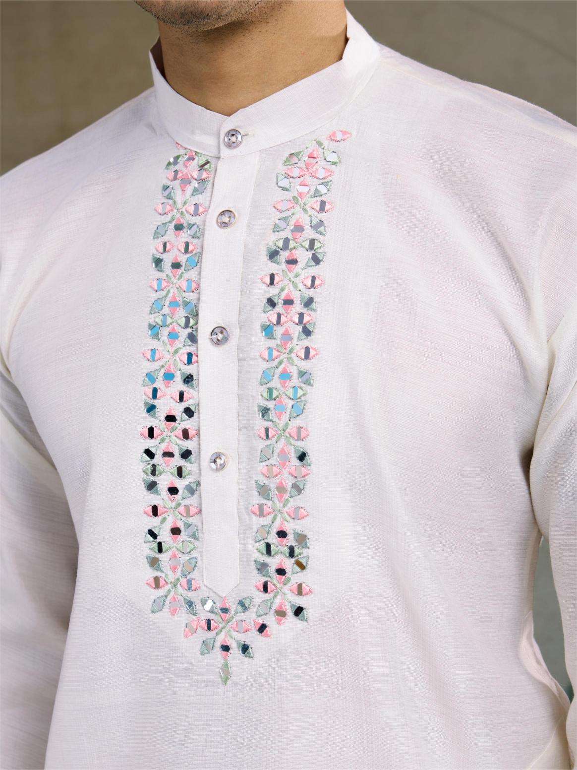 Viscose  Mens Kurta Pyjama Nehru Jacket