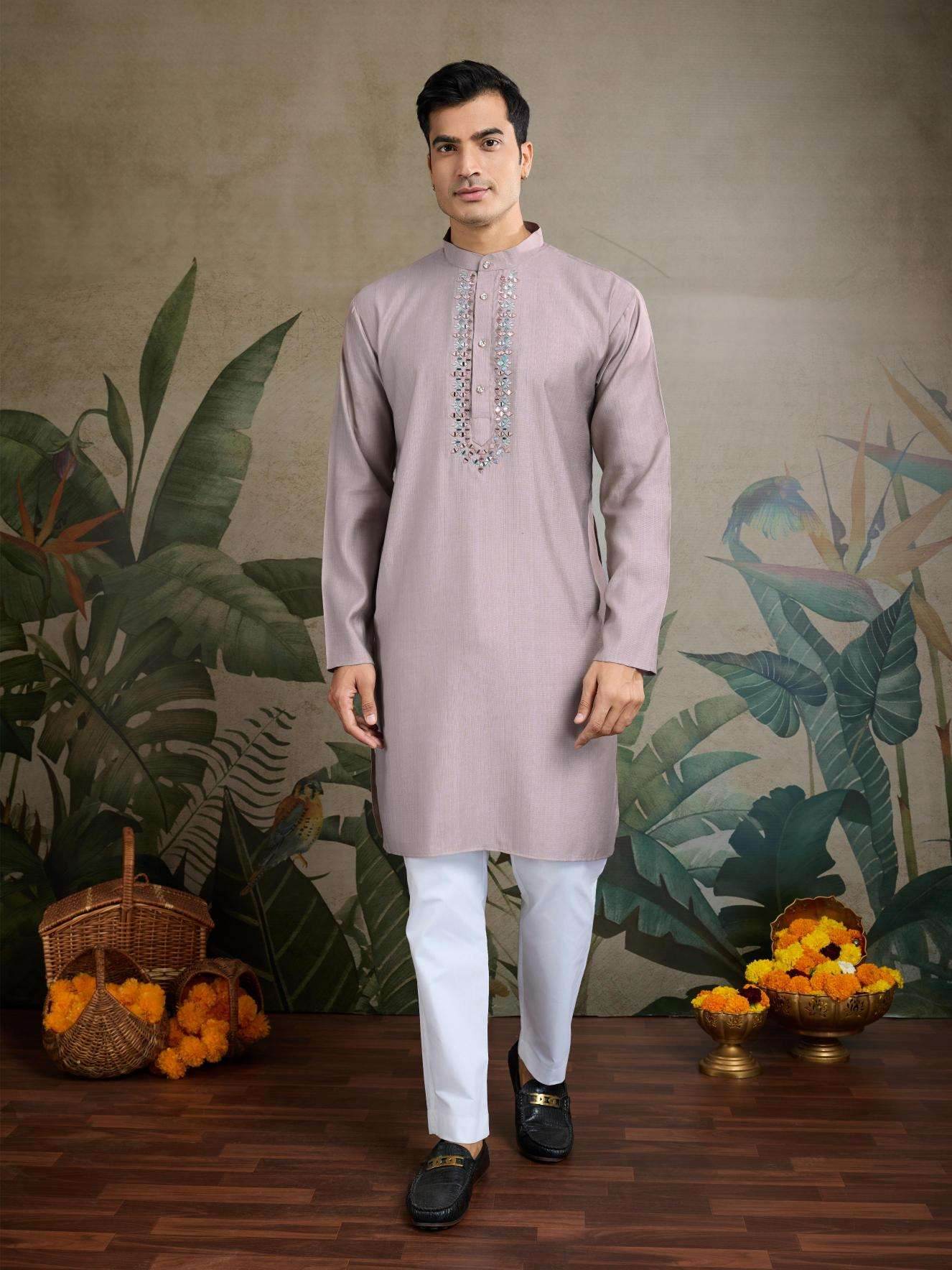Viscose Mens Kurta Pyjama Nehru Jacket - MYLUXURY LANE ENTERPRISE