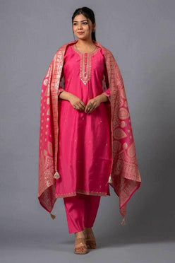 Viscose Embroidered Kurti Set - MYLUXURY LANE ENTERPRISE