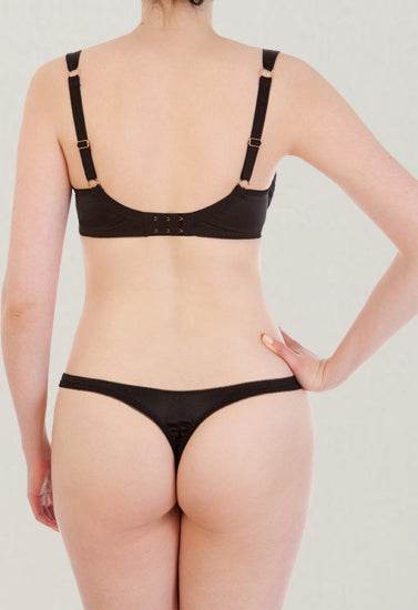 Sexy Luxury Black Lace Pushup Bra Thong set - MYLUXURY LANE ENTERPRISE