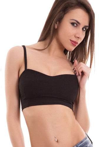 Longline Cozy Black Seamless Cage Bra - MYLUXURY LANE ENTERPRISE
